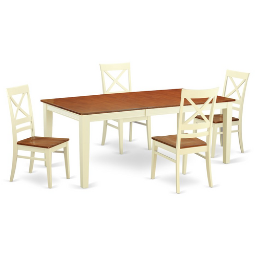 5  Pc  Dining  room  set-Table  and  4  Dining  Chairs