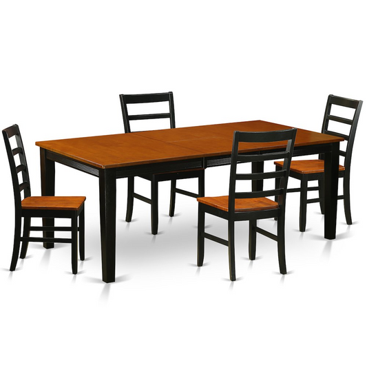 5  Pc  Dining  room  set-Dining  Table  with  4  Wooden  Dining  Chairs