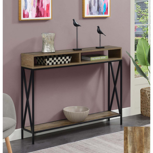 Tucson Deluxe Console Table with Shelf