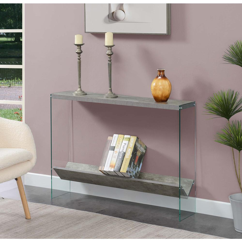 SoHo V Console Table w/ Shelf