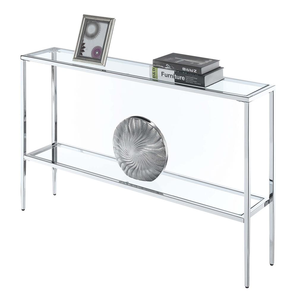 Nadia Chrome Console Table