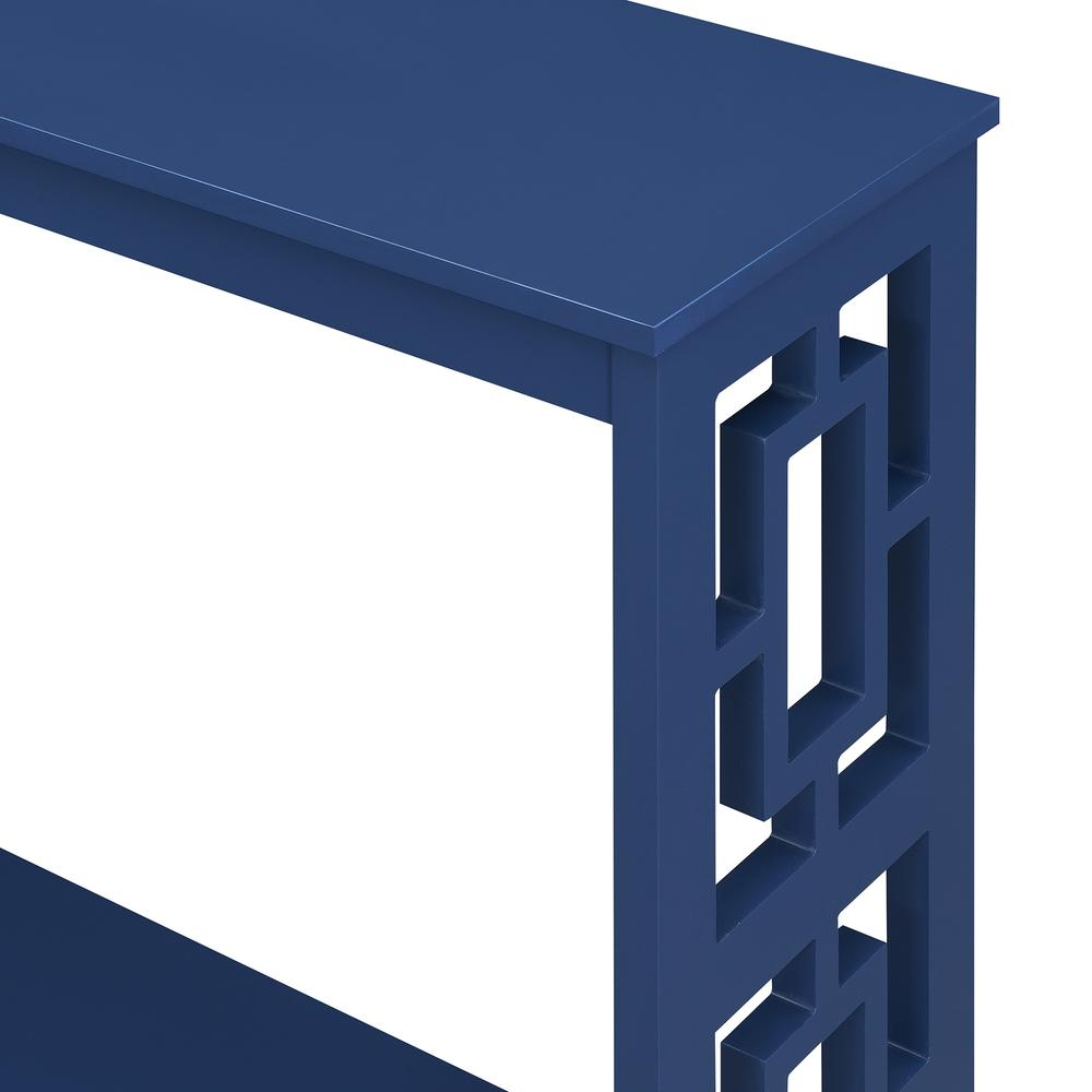 Town Square Console Table with Shelf, Cobalt Blue