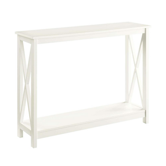 Oxford Console Table with Shelf Ivory