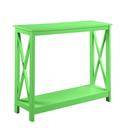 Oxford Console Table with Shelf Lime