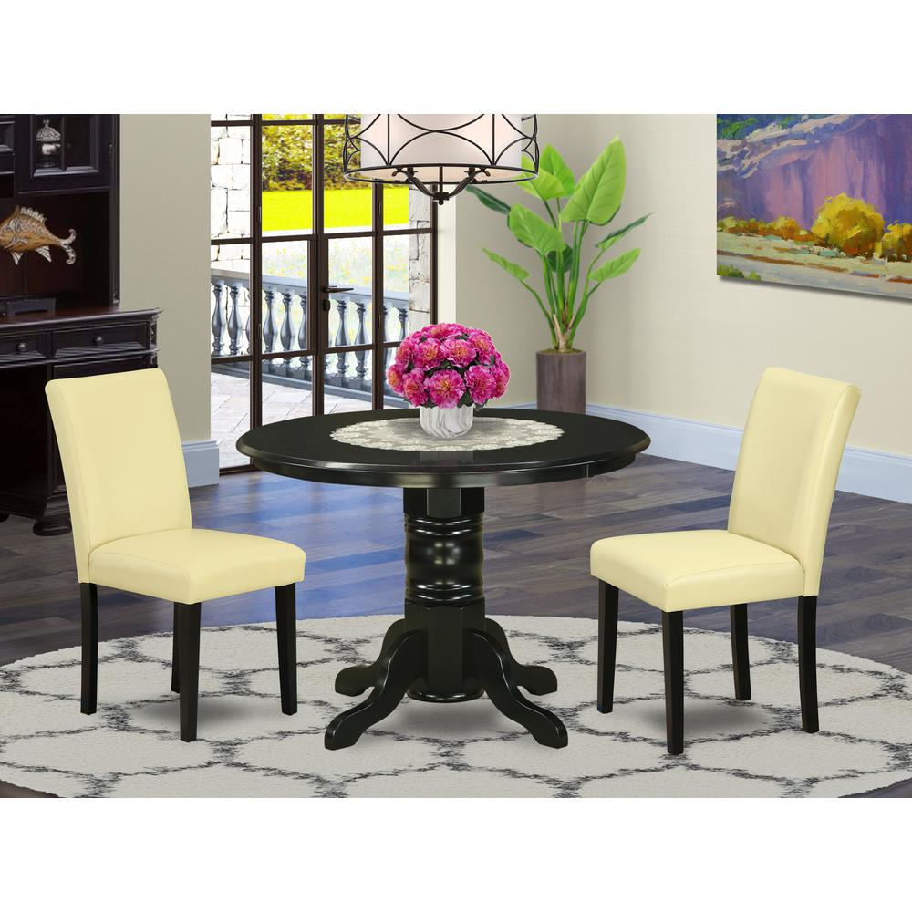 Dining Room Set Black, SHAB3-BLK-73