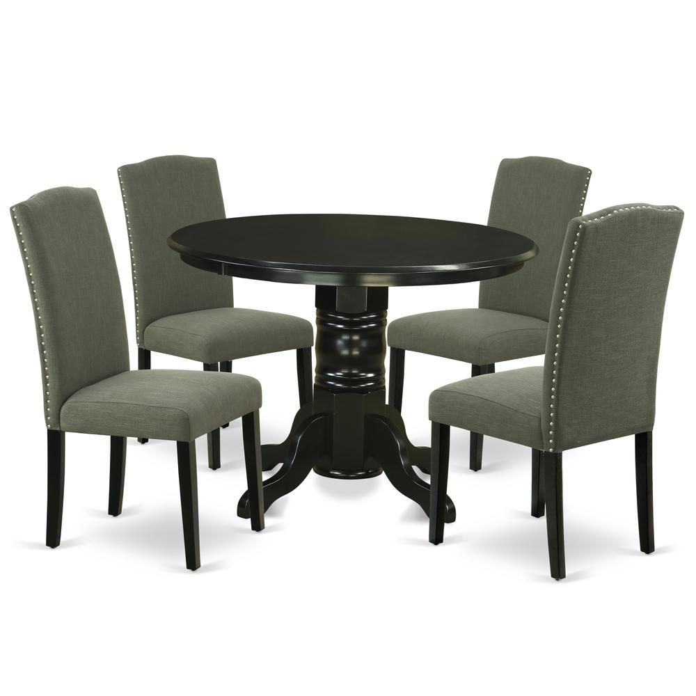 Dining Room Set Black, SHEN5-BLK-20 - The Room Store – The Roomstore