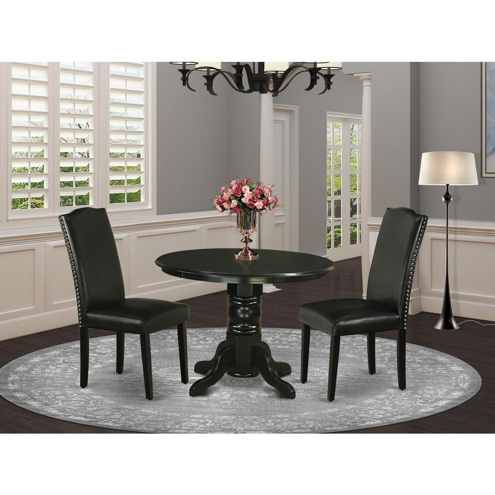 Dining Room Set Black, SHEN3-BLK-69