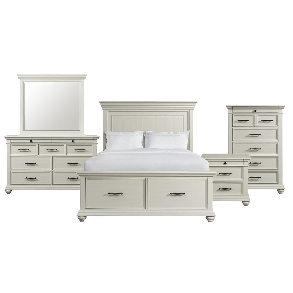 Picket House Furnishings Brooks Queen Platform Storage 5PC Bedroom Set