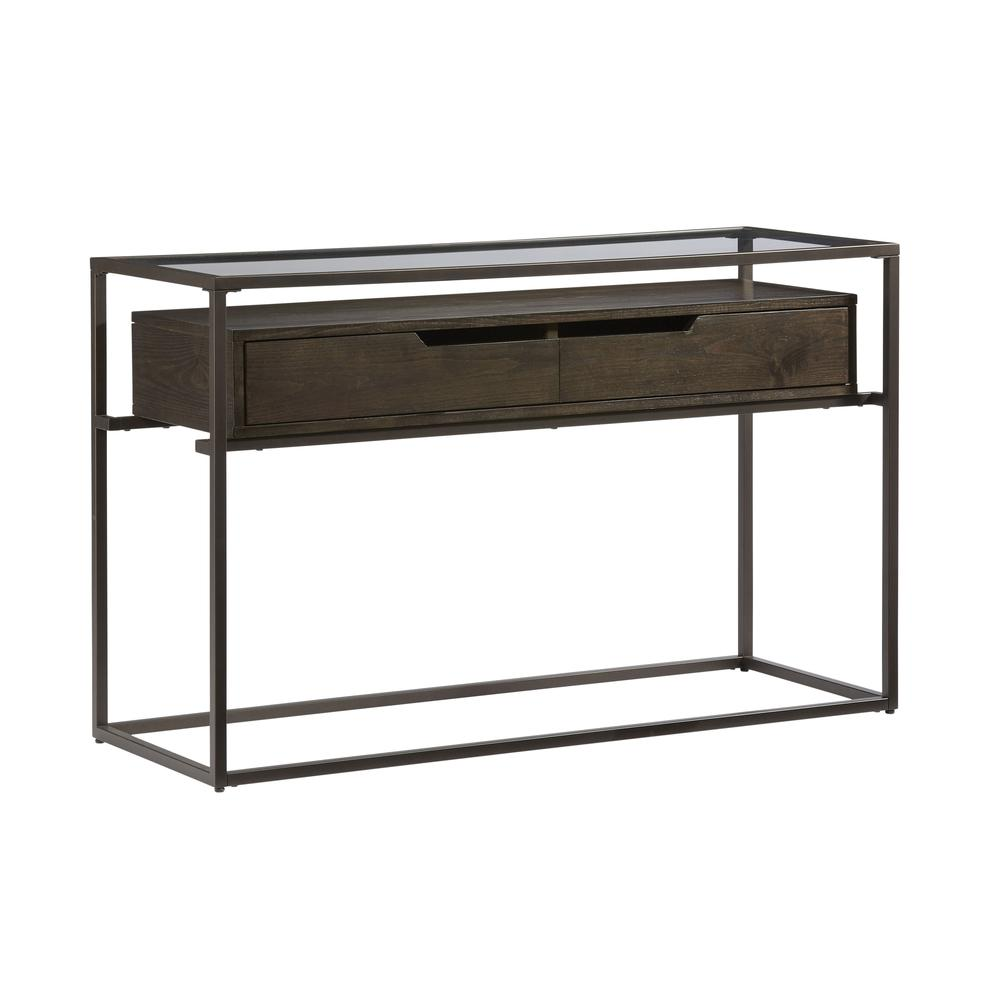 Sofa/Console Table, Contemporary Umber