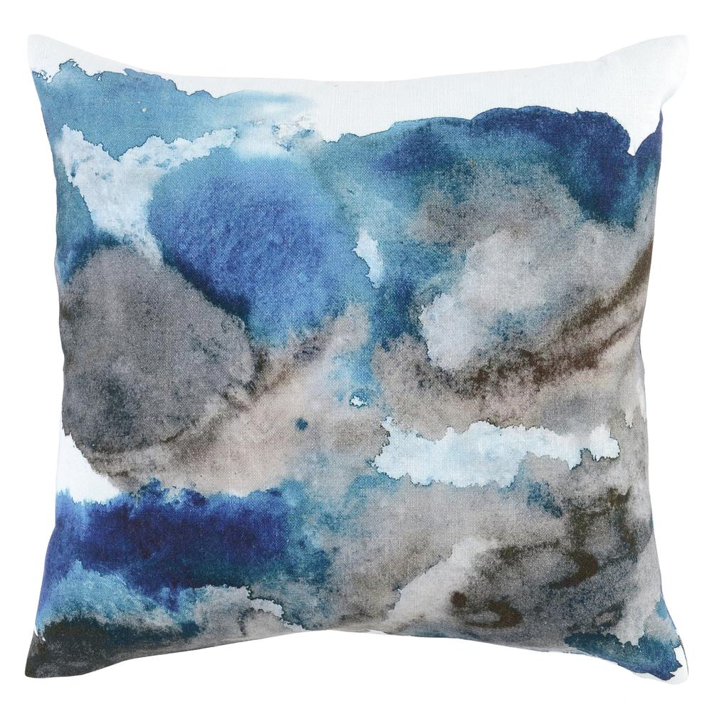 Kosas Home Laguna 100% Cotton 20” Throw Pillow, Blue