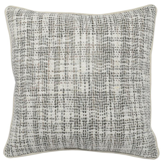 Kosas Home Baxter Woven 22" Throw Pillow, Gray