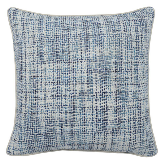 Kosas Home Baxter Woven 22" Throw Pillow, Blue