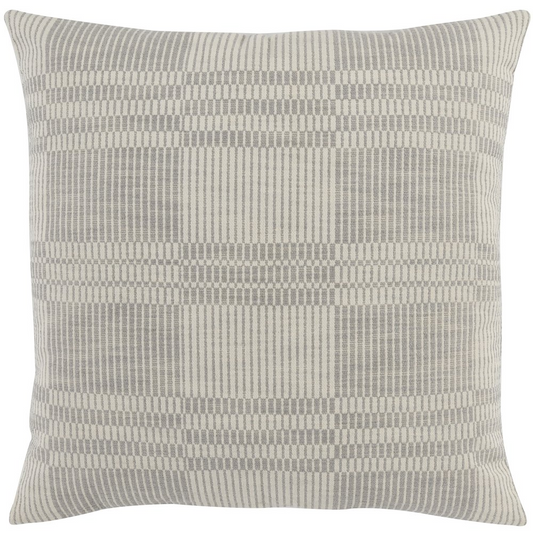 Kosas Home Nieve, 22" Square Throw Pillow, Sandy Gray