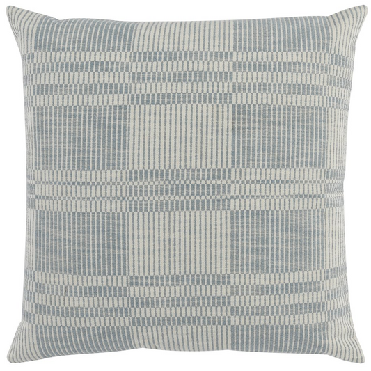 Kosas Home Nieve, 22" Square Throw Pillow, Sandy Blue