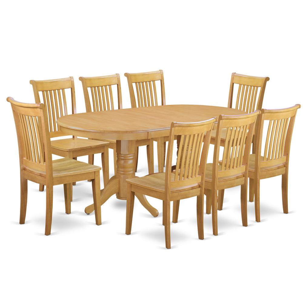 Dining Room Set Oak, VAPO9-OAK-W