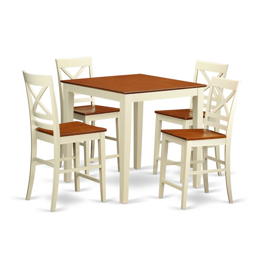 PC  Dining  counter  height  set  -  Dining  Table  and  4  bar  stools.