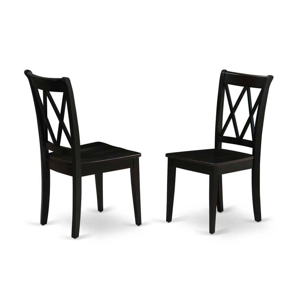 Dining Room Set Black, WECL5-BLK-W