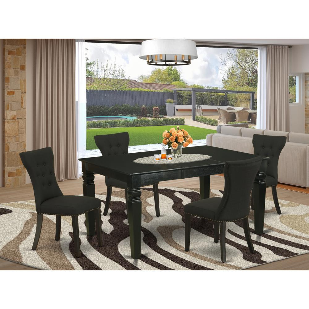 Dining Room Set Black, WEGA5-BLK-24