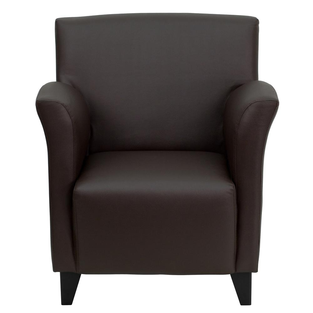 HERCULES Roman Series Brown LeatherSoft Lounge Chair