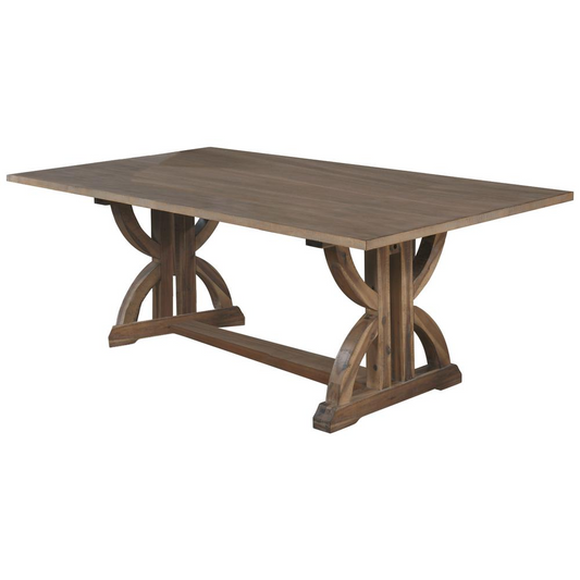 Zoey Rustic Oak Rectangular Dining Table