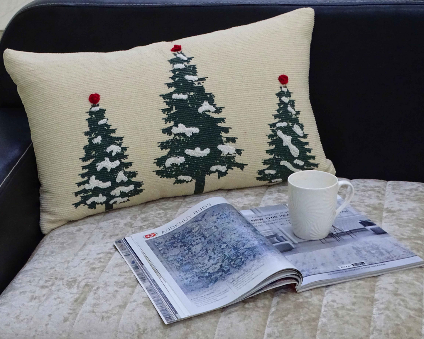 14" x 24" Christmas Throw Pillow for couch