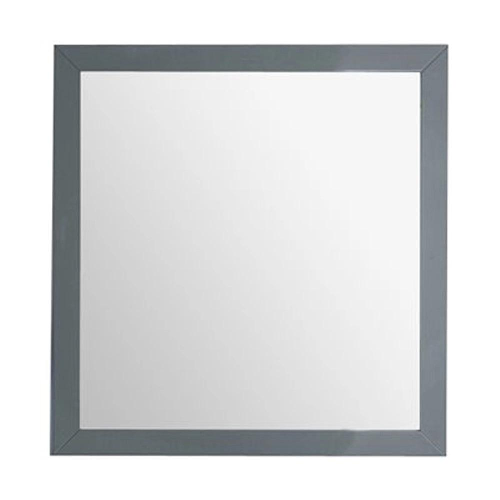 Fully Framed 30" Grey Mirror