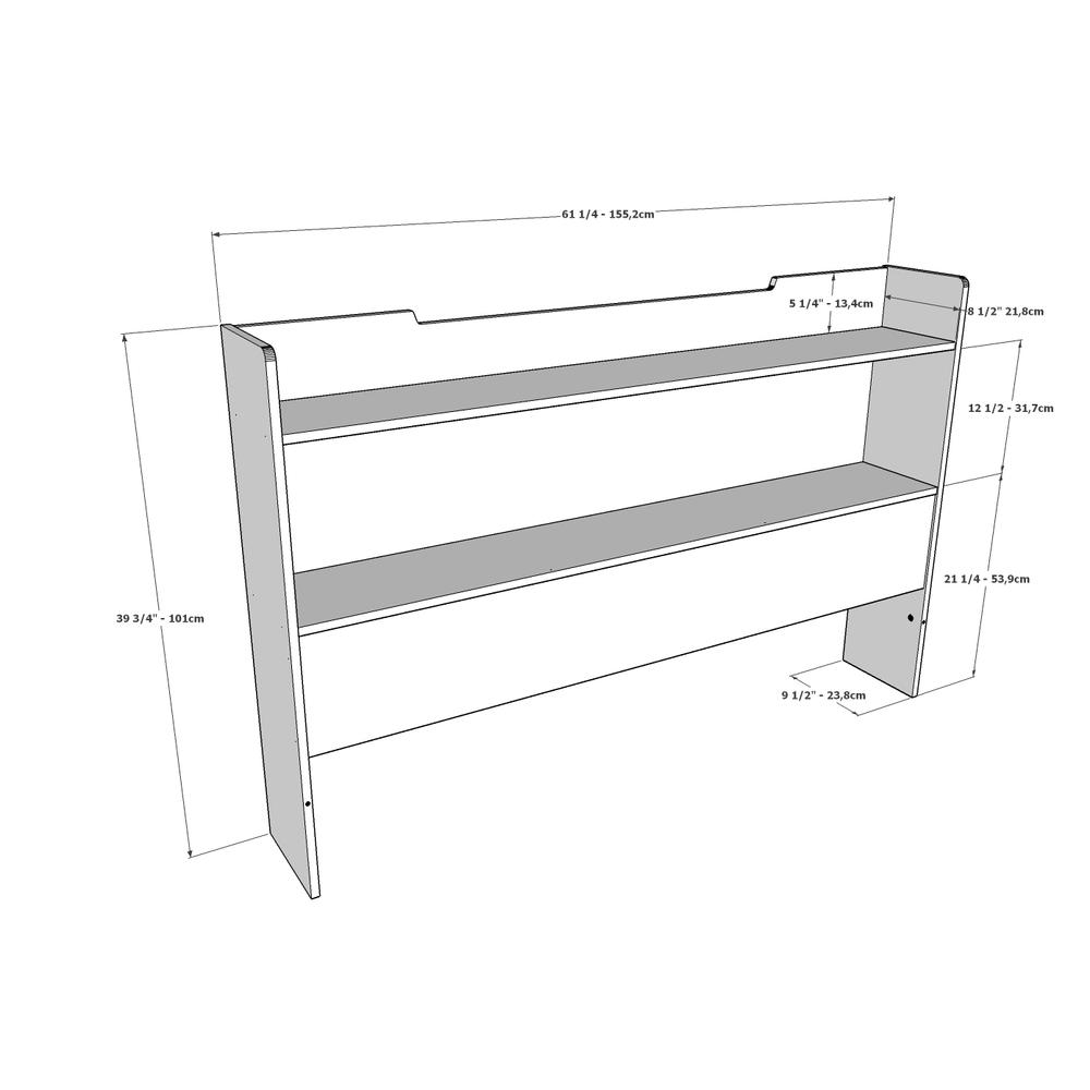 Nexera 2 Piece Queen Size Bedroom Set, White