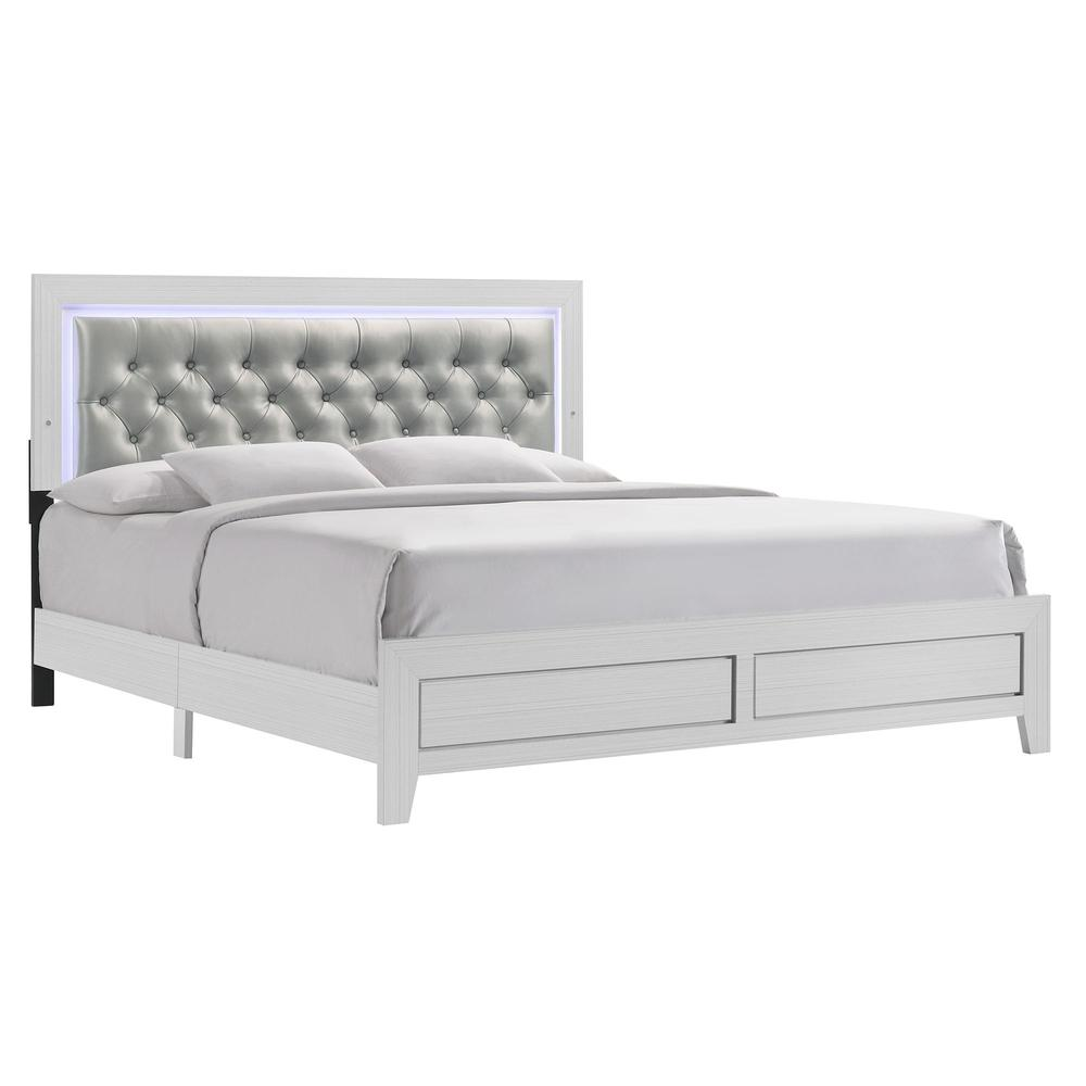 Picket House Furnishings Icon King Panel 3PC Bedroom Set in White