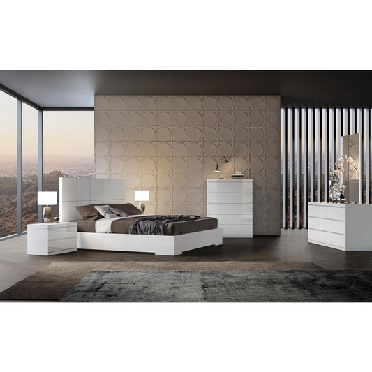 Anna Bed King White