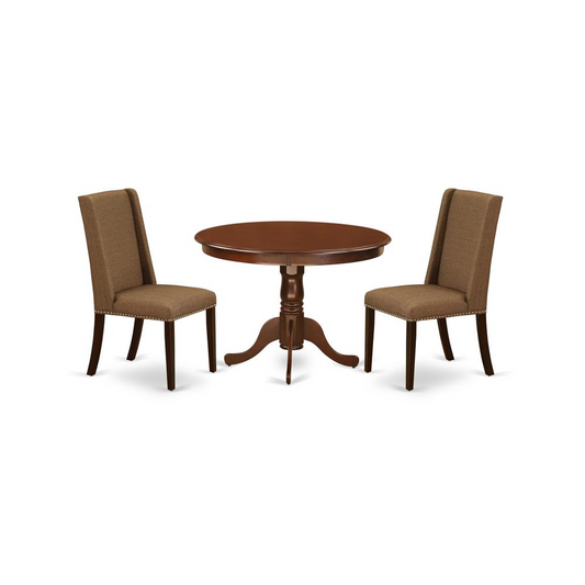 Dining Room Set Mahogany, HLFL3-MAH-18