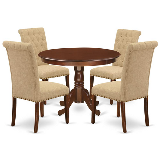 Dining Room Set Mahogany, HLBR5-MAH-04