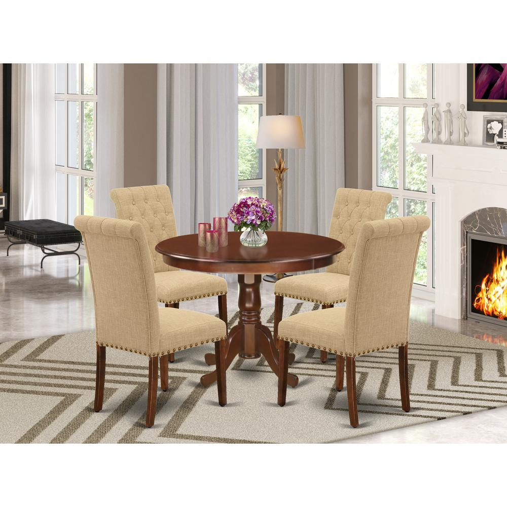 Dining Room Set Mahogany, HLBR5-MAH-04