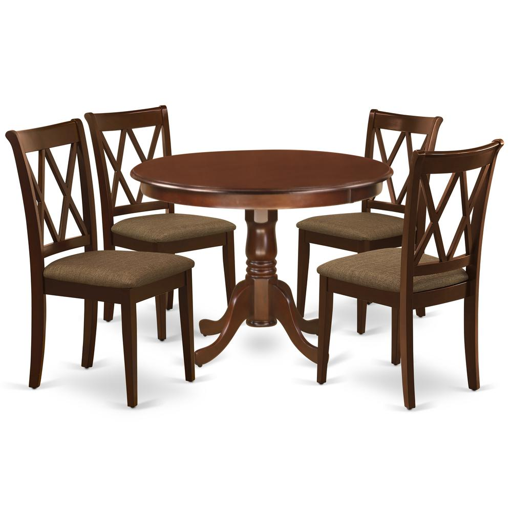 Dining Room Set Mahogany, HLCL5-MAH-C