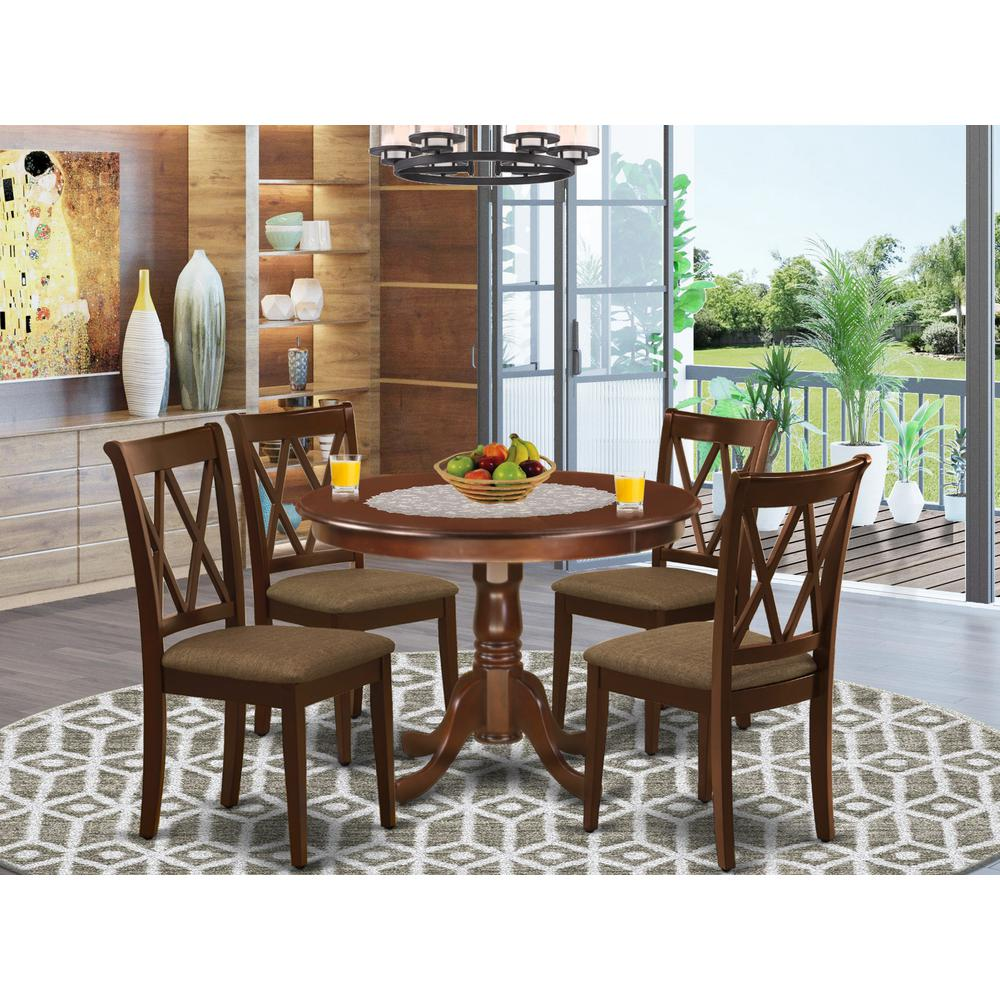 Dining Room Set Mahogany, HLCL5-MAH-C