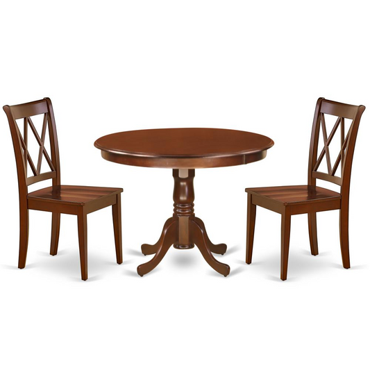 Dining Room Set Mahogany, HLCL3-MAH-W