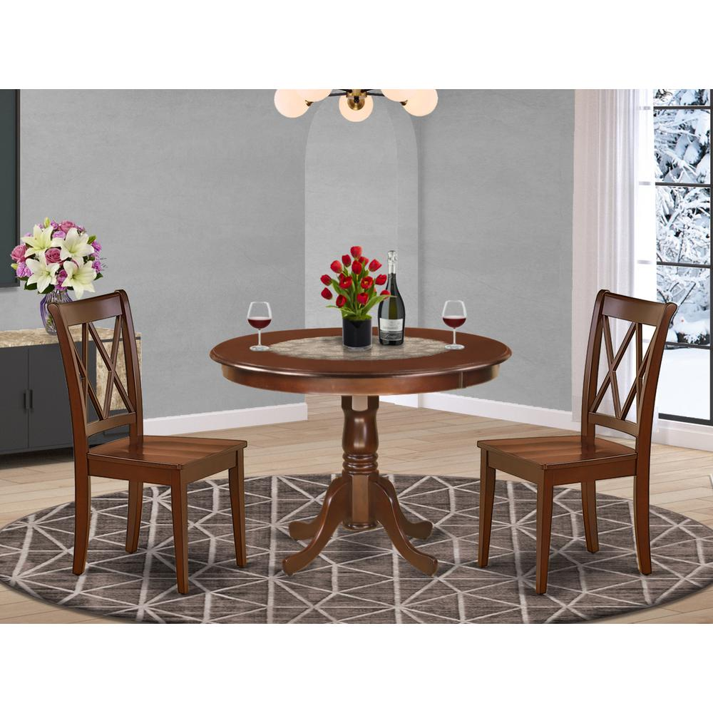 Dining Room Set Mahogany, HLCL3-MAH-W