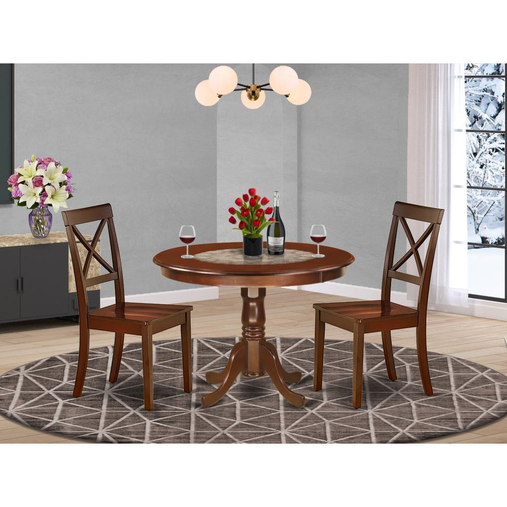 Dining Room Set Mahogany, HLBO3-MAH-W