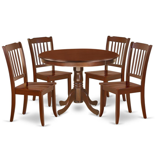 Dining Room Set Mahogany, HLDA5-MAH-W