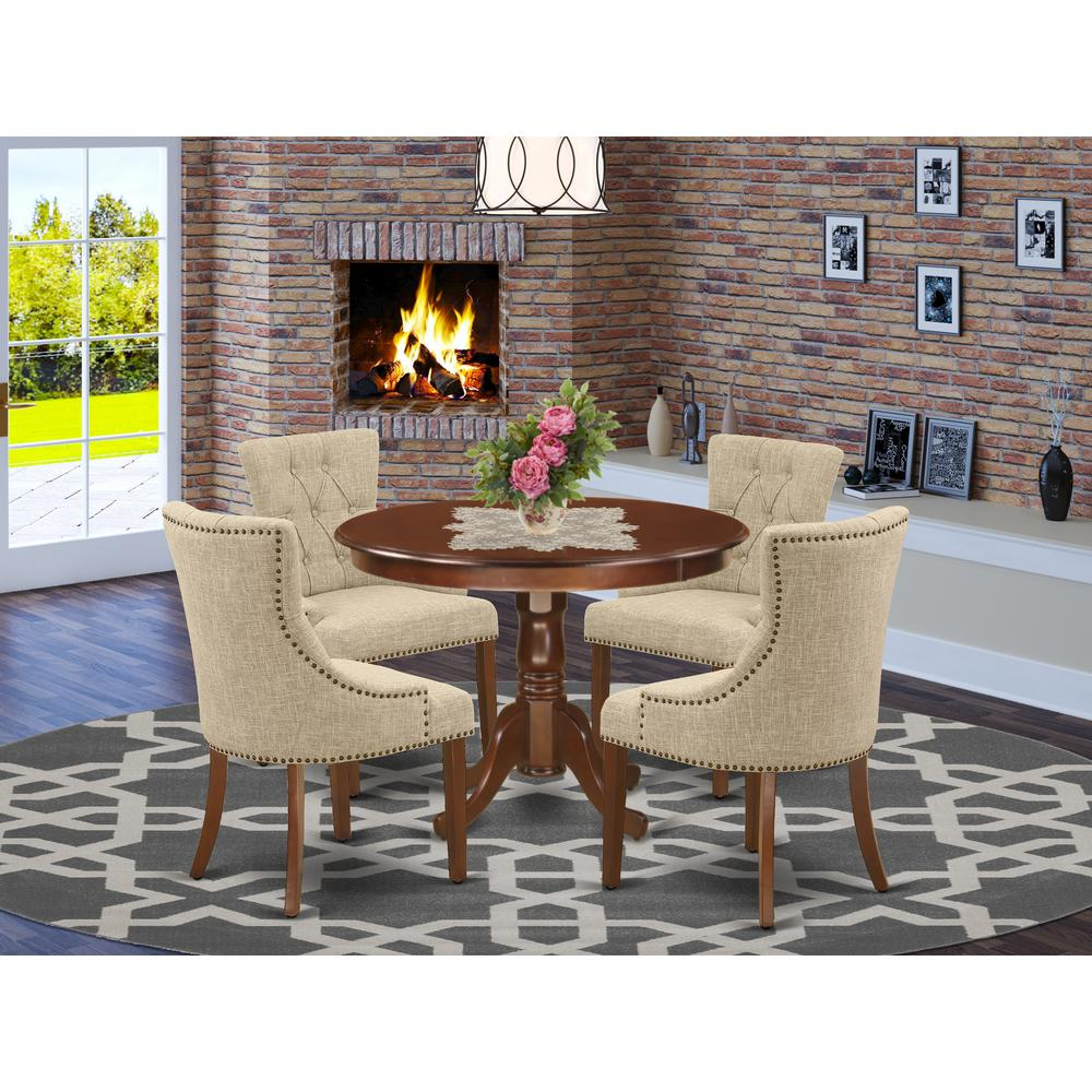 Dining Room Set Mahogany, HLFR5-MAH-05