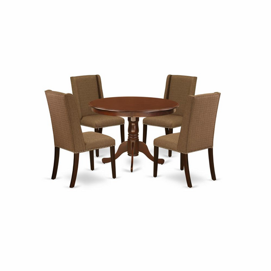 Dining Room Set Mahogany, HLFL5-MAH-18