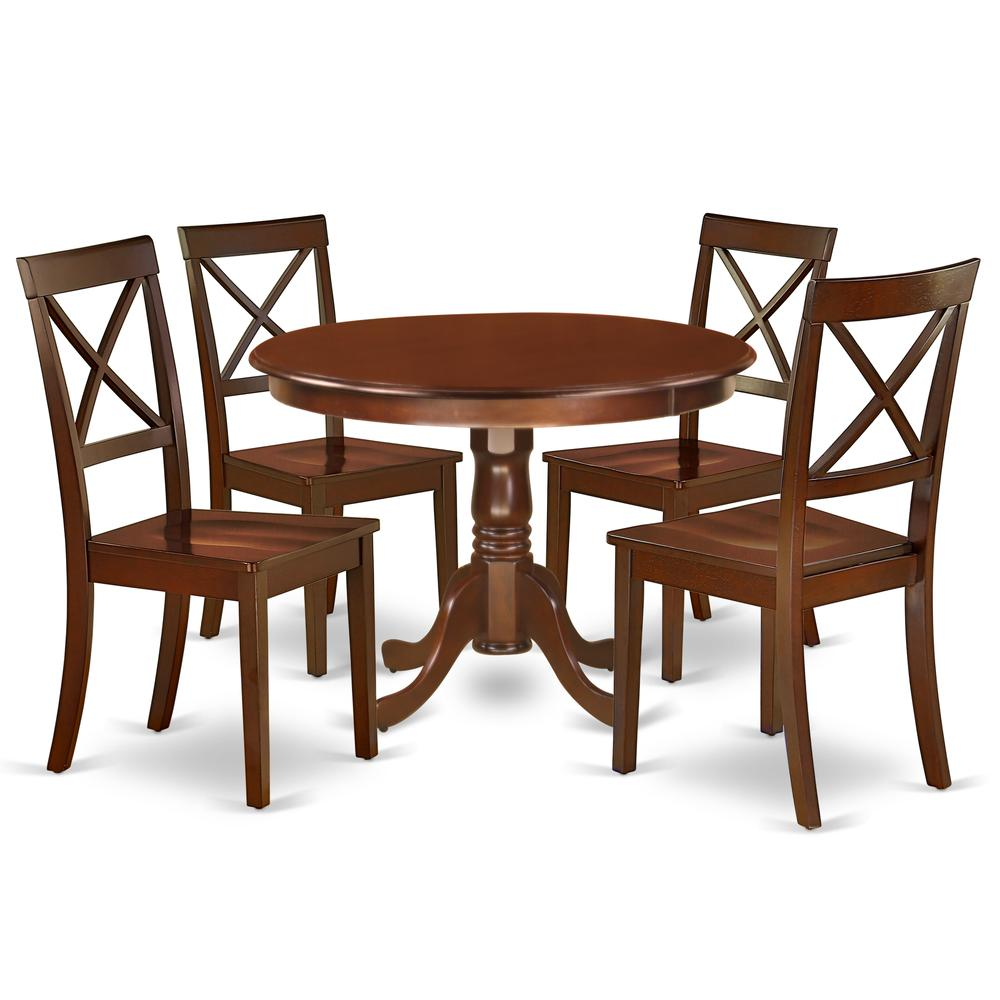 Dining Room Set Mahogany, HLBO5-MAH-W