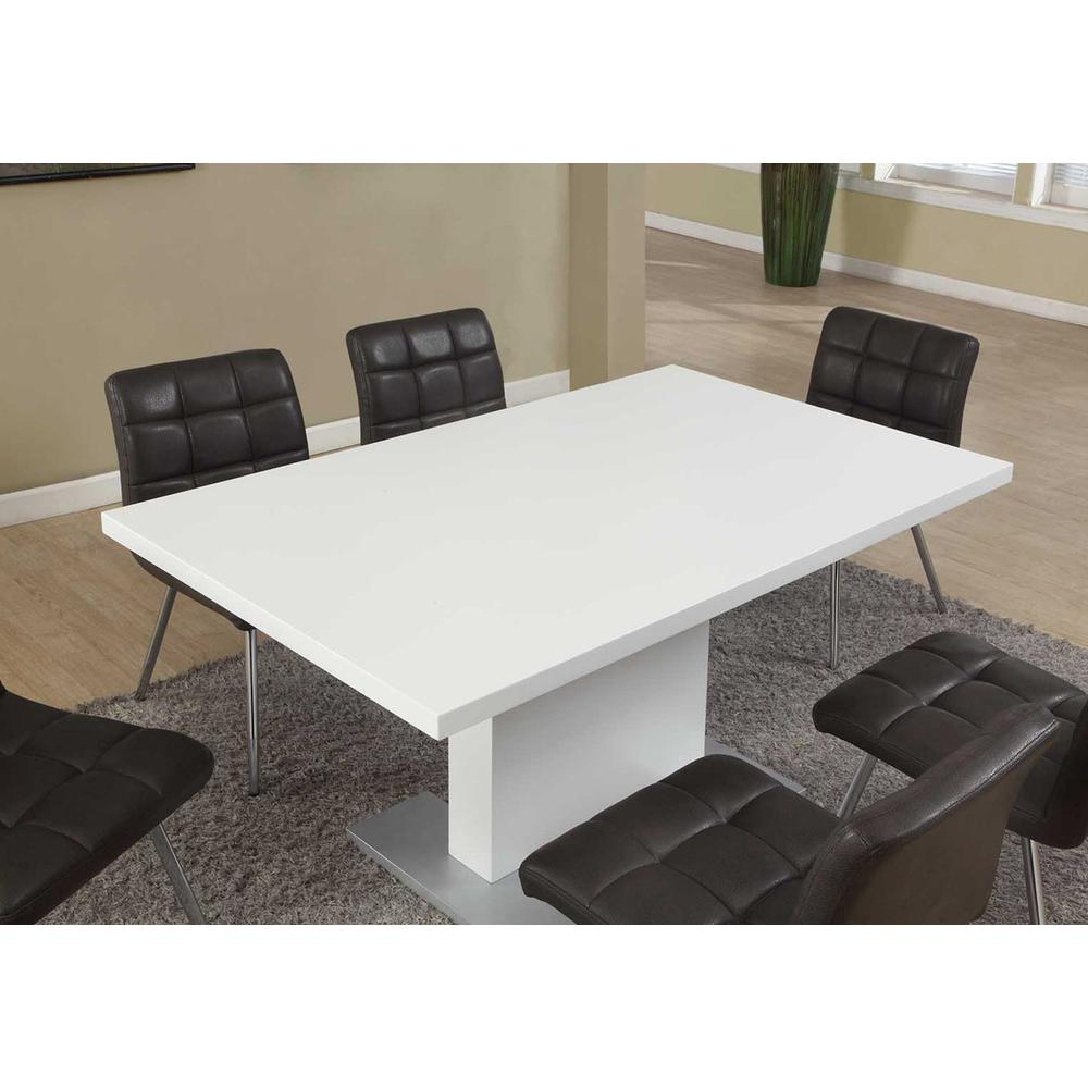 DINING TABLE - 35"X 60" / HIGH GLOSSY WHITE