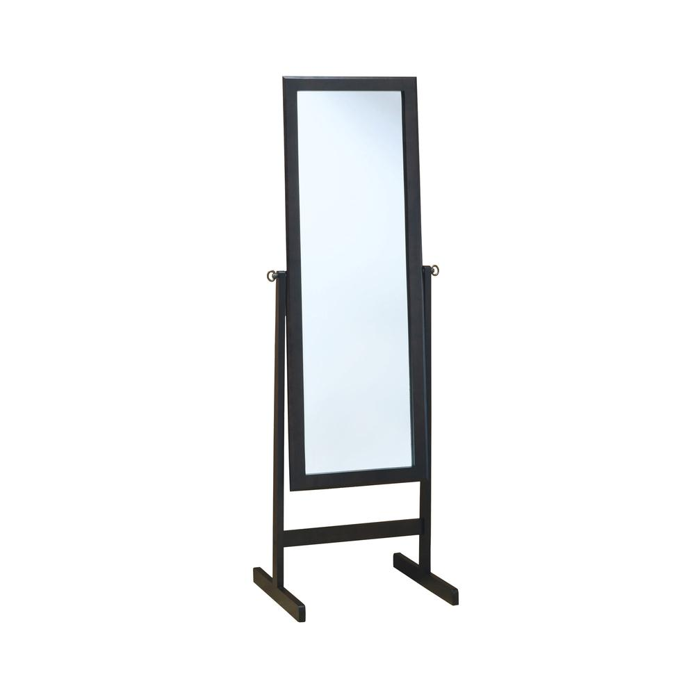 MIRROR - 60"H / CAPPUCCINO WOOD FRAME