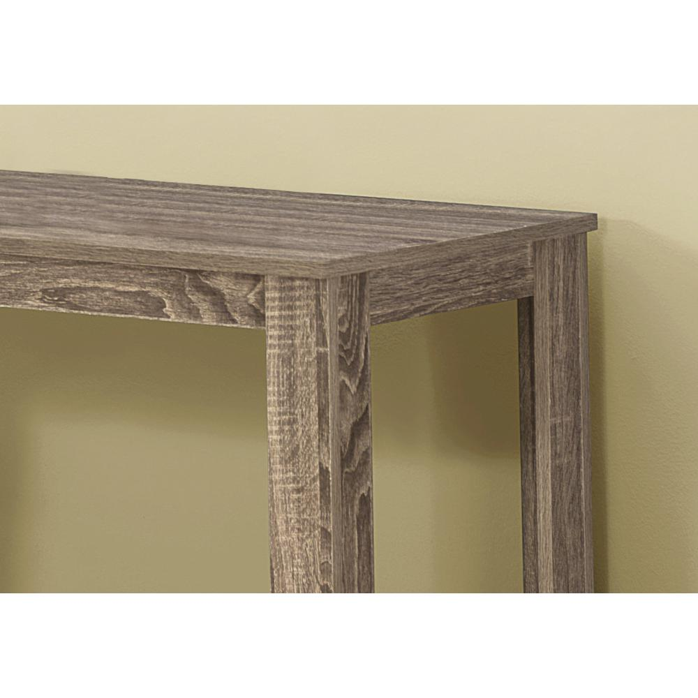 ACCENT TABLE - 44"L / DARK TAUPE HALL CONSOLE