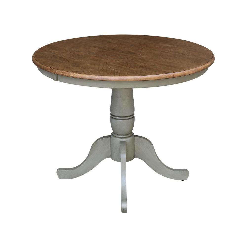 36" Round Top Pedestal Table - Dining Height -