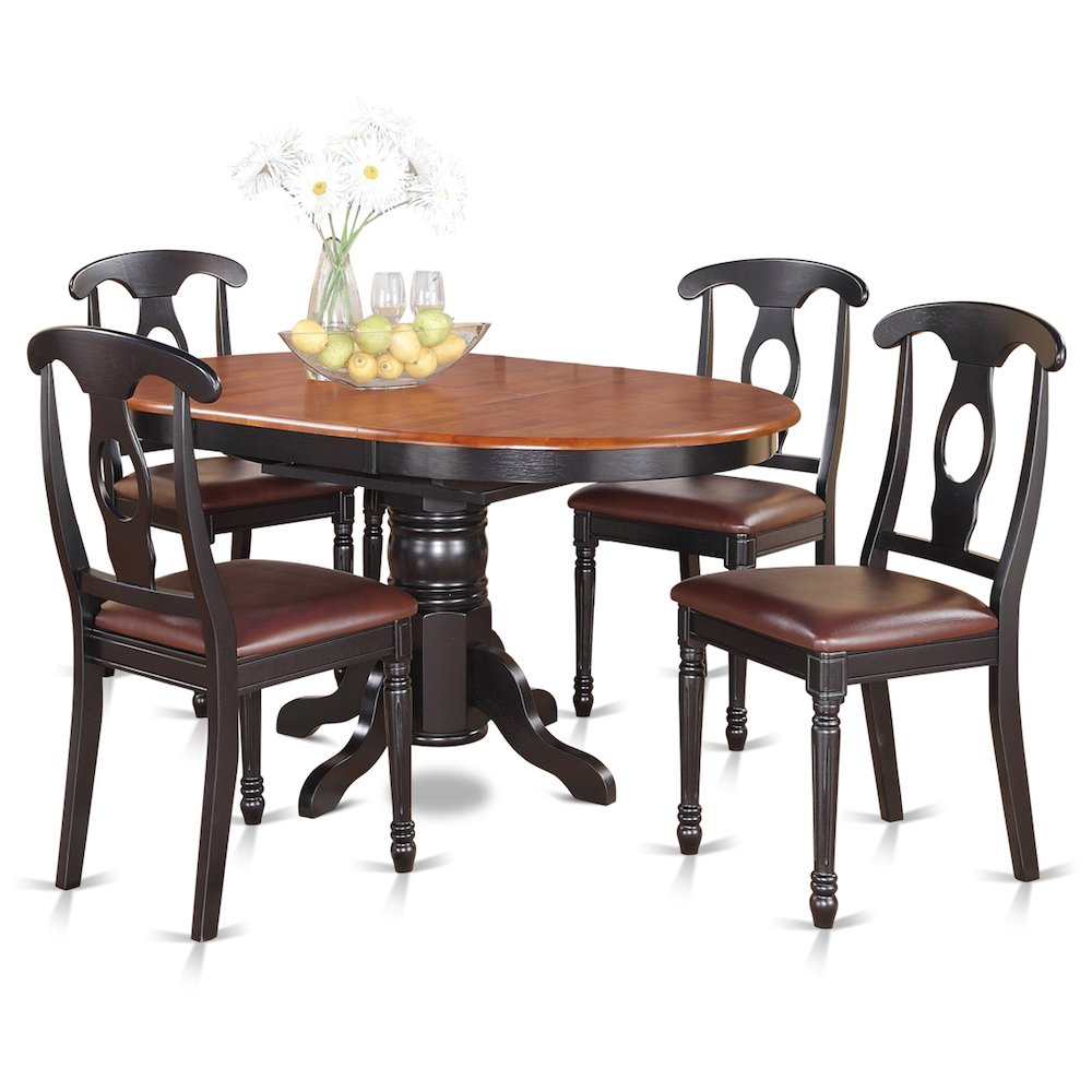 5  Pc  Dining  room  set  for  4-Oval  Dining  Table  and  4  Dining  Chairs.