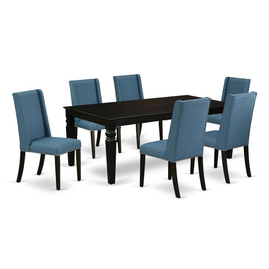 Dining Room Set Black, LGFL7-BLK-21