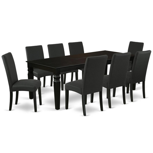 Dining Room Set Black, LGDR9-BLK-24