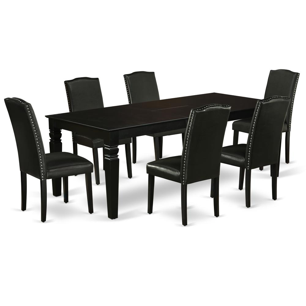 Dining Room Set Black, LGEN7-BLK-69