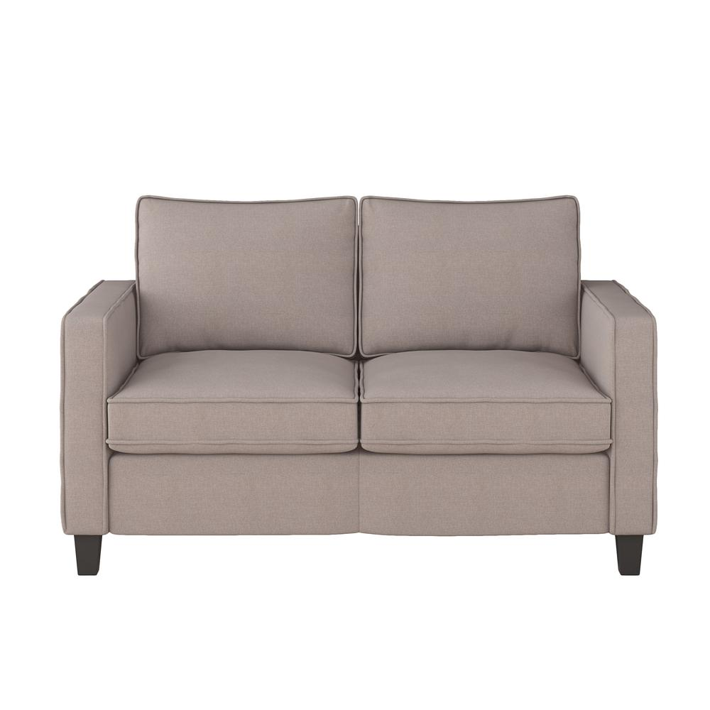 CorLiving Georgia Taupe Fabric Loveseat Sofa